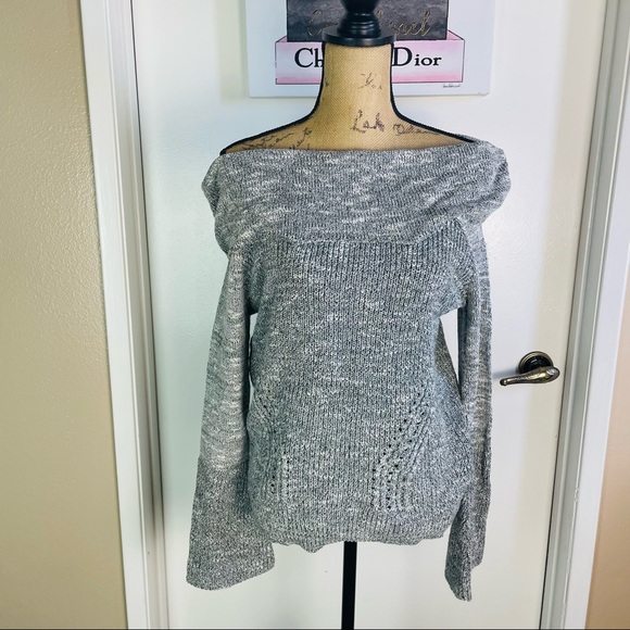 Melrose And Market Women Pullover Cowl Neck Sweater Knit Top Size Medium Streach - Picture 2 of 13